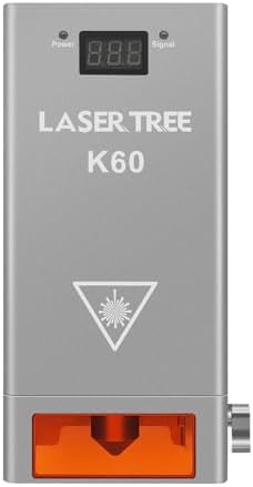 Laser Tree Laser Cutter Module, 60000mW(60W+) Output Power Laser Module, Switchable Diode Laser Module for Laser Engraver, Designed for Powerful Cutting, Higher Accuracy Laser Module with Air Assist
