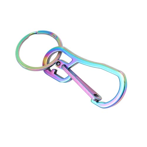 Healeved Llavero de Acero Inoxidable Ligero y Resistente con Diseño Ergonómico para Hombres y Mujeres Anillo Metálico Duradero Antióxido para Organizar Llaves de Coche y Hogar Accesorio
