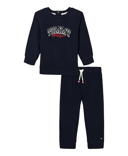 Image of Tommy Hilfiger Baby Boys' 2-piece Fleece Set, Sweatshirt and Jogger Sweatpant