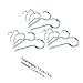 Cabilock 15pcs Heavy Duty Self-Tapping Screw Hooks with Ring, Hanging Curved Eyebolt Hooks for Garage, Ceiling, and Industrial Use