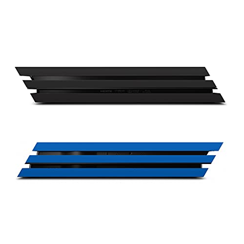 Couverture vinyle bleu et noir compatible manette et console PS4 Pro - 4