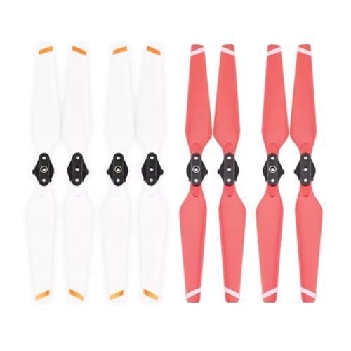 Hélice 8330F pliable pour drone Pro lot de 8 pièces blanc et rouge