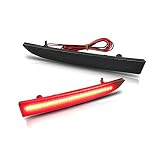 GTINTHEBOX Smoked Lens LED Tail Brake Rear Fog Light Bumper Reflector Lamps for 2016-2020 Chevrolet Camaro Traverse,Cadillac ATS XT5,2008 2009 Pontiac G8 (Full LED Style)