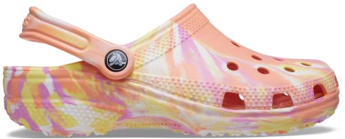 Crocs Zoccolo Marmorizzato Classico Unisex, Papaya...
