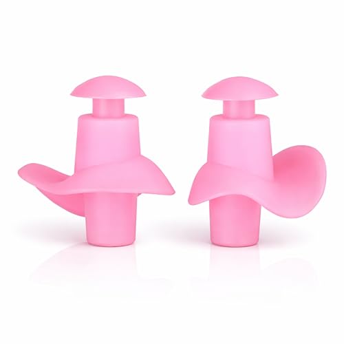 Image of James HealthPlus 1 Pair Earplugs Waterproof Soft Texture Silicone Portable Ear Plugs for Water Sports Swimming with Storage Box