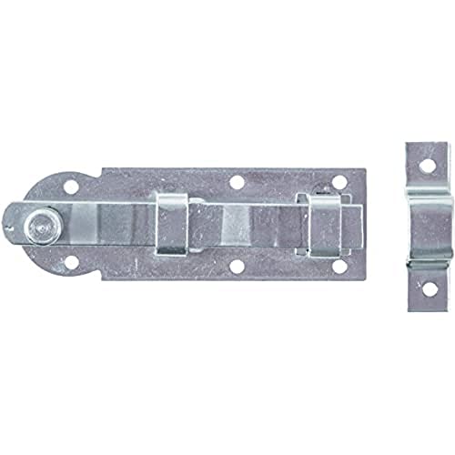 Alberts 113261 Fensterriegel | gerade, mit befestigter Schlaufe | Edelstahl | Platte 80 x 26 mm