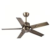 GZDXBF Ventilador De Techo con 5 Aspas, Ventilador Industrial Sin Luces, 6 Velocidades para Patio, Dormitorio, Sala De Estar Y Garaje(55IN/140CM)