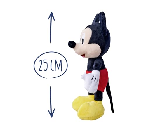 Simba 6315870225 - Disney Mickey Mouse, 25cm Plüschtier, Kuscheltier, Micky Maus, ab den ersten Lebensmonaten