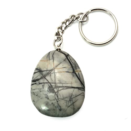 CrystalAge Picasso Jasper Keyring