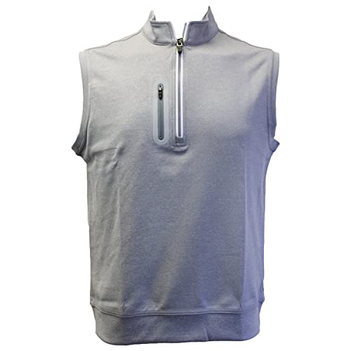 johnnie-O Denny 1/4 Zip Performance Golf Vest Steel MD
