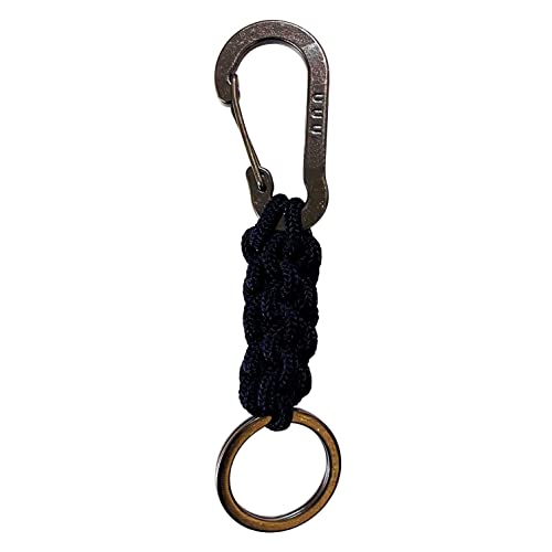 三友産業 クランクステッチキーリング ブラック UUU-0042 ひもの長さ/3mm×0.8m