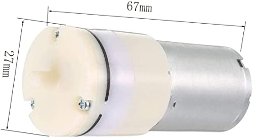 Image of DC 3-6V Aquarium Fish Tank Oxygen Circulate Mini Air Pump Motor, for 370 Micro Air Pump for Sphygmomanometer Massager, Pack of 2