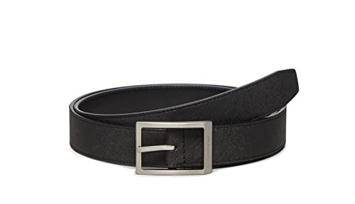 Calvin Klein Men's Swivel Buckle Belt Saffiano Reversible Size M