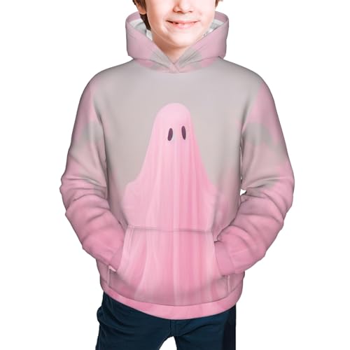 Dark Gray Horror Youth Long Sleeve Pocket Hoodie Sweatshirt Kids Pullover Hooded Tops2