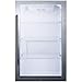 Summit Appliance SPR489OSADA ADA Compliant Commercially Approved Shallow Depth Indoor/Outdoor Beverage Cooler for Built-in or Freestanding Use with Glass Door, Black Cabinet, Auto Defrost