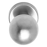 Kugelknopf Wechselgarniturknopf rund ø55mm Edelstahl matt gebürstet Türknopf