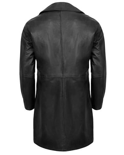 Leather Jacket Men - Real Lambskin Carcoat Style Vintage Men's Leather Coats4