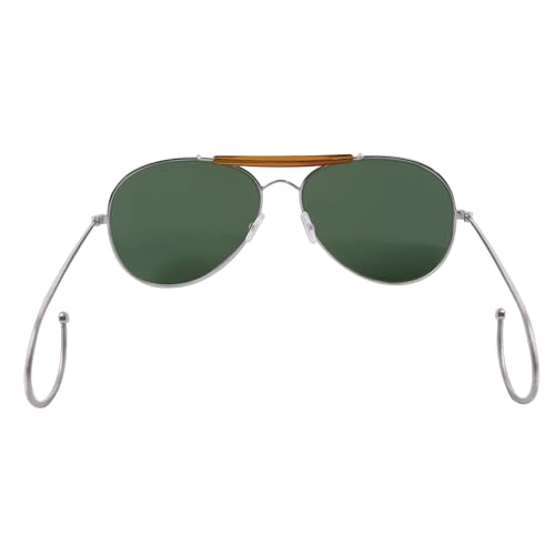 Rothco Aviator Air Force Style 58MM Sunglasses with Case, Green Lenses4