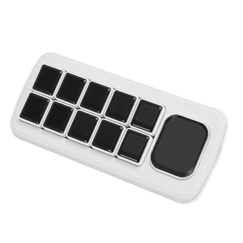 Generic Panel de Control de Voz AI, Pantalla de 2,01 Pulgadas, 10 X 0,85 Pulgadas, Teclas Macro LCD Mecánicas, 4G, WiFi, 2,4 GHz, USB, Panel Inteligente con Sistemas Dobles (White)