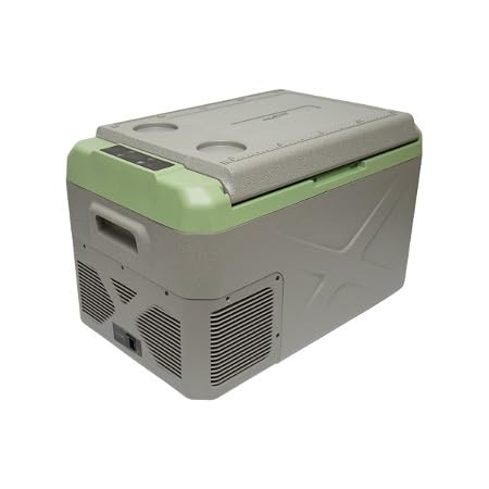 Nevera Portátil Eléctrica 28L 12/24V hasta -22℃ Nevera y Congelador de Compresor para Coche con Display Led para ajustar la temperatura y Asas Plegables para Hogar Camping Viajes 608 x 365 x 372 mm