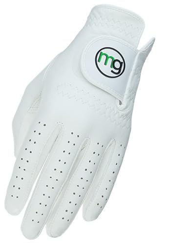 MG DynaGrip Men’s Golf Glove – Premium All-Cabretta Leather, Soft Feel, Superior Grip, Tour-Quality Performance - Regular Sizes