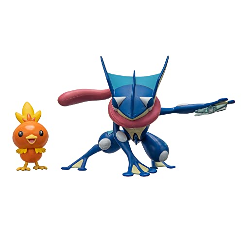 Pokmon Battle Figure 2 Pack - Features 4.5-Inch Greninja and 2-Inch Torchic Battle Figures with Accessory - Amazon Exclusive
