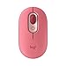 Produktbild Logitech POP Maus, kabellose Maus mit anpassbarem Emojis, SilentTouch-Technologie, Präzisions-/Geschwindigkeitsscroll, kompaktes Design, Bluetooth, USB, Multi-Device, OS kompatibel - Heartbreaker Rose