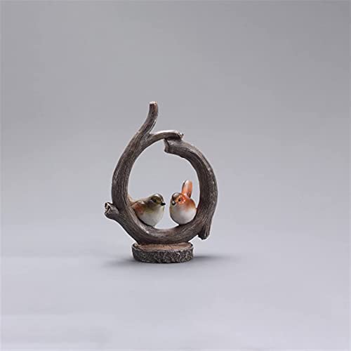 personnalité Office Desktop Accueil Décoration Ornements d'extérieur Jardin d'extérieur Sculpture d'animaux Décoration Statue d'oiseau Sculpture Ornements Creative Home Salon Décoration simple pour la