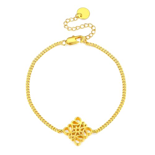 14k-Gold-Plated-Bracelets-For-Women-Non-Tarnish-2024-Trendy-Charm-Bracelet-Designer-Dupes-Retro-Vintage-Luxury-Jewelry-Gift-Total-Lenth-715-Inch