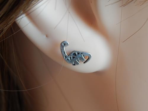 ICYROSE 925 Sterling Silver Set of 3 Pairs Assorted Dinosaur and Friends jurassic Stud Earrings (Nickel Free) T-rex, Tyrannosaurus, Brachiosaurus, Triceratops3