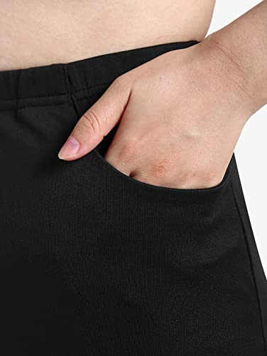 ROSE GAL Womens Plus Size Gothic Lace Up Two Tone Godet Hem Pull On Flare Pants4