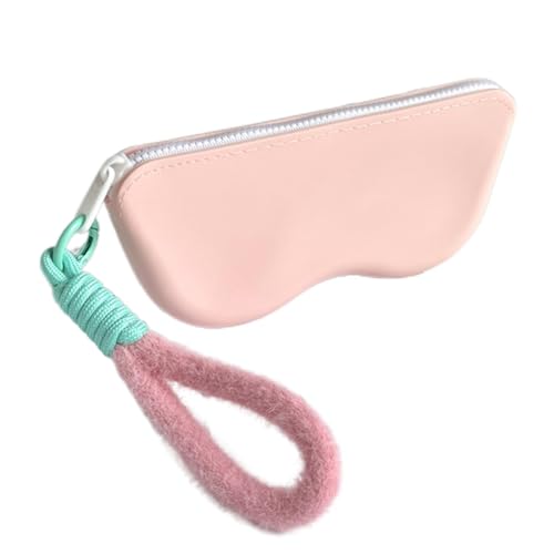 Funda de Gafas, Caja de Neopreno Ultra Ligero con Cremallera Almacenaje Lente Suave, Sunglasses Case con Clip de Cinturón para Gafas, Bolsa de Llaves, Lápices, Tarjetas
