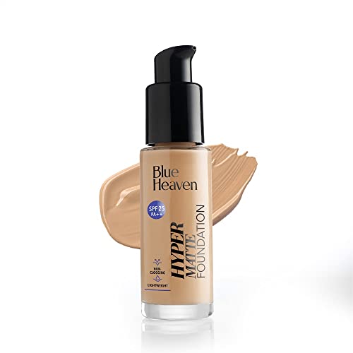Blue Heaven Hyper Matte Foundation (302 Honey Tan, Cream, 30 ml)