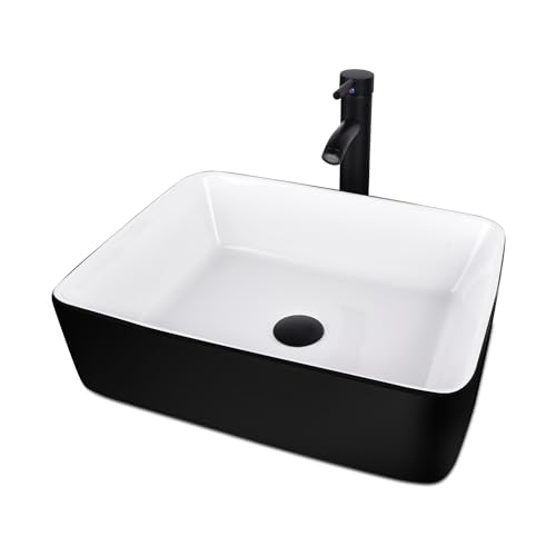 48-Barn-Door-Bathroom-Vanity-with-6-Drawers-Farmhouse-Style-Standing-Pedestal-Cabinet-with-Two-Black-and-White-Ceramic-Sinks 48 Barn Door Bathroom Vanity with 6 Drawers Farmhouse Style Standing Pedestal Cabinet with Two Black and White Ceramic Sinks