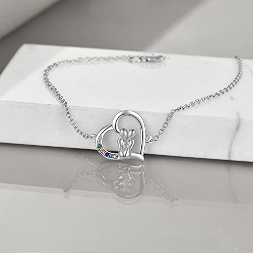 Image of YFN Sterling Silver Tree of Life Bracelet - Sister Bracelet Jewelry, Birthday Gift for Sisters