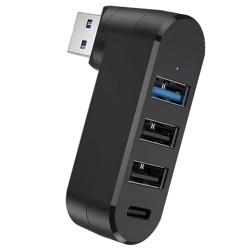 Uso versatile: lo splitter per porta USB semplifica la configurazione della tecnologia. È una soluzione pratica che fornisce un'eccellente connessione a laptop, PC, tablet, console, stampanti e fotocamere. Perfetto per l'uso in auto e in viaggio