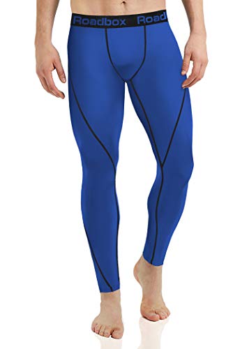 Roadbox Compression Pants for Men Running Tights Base Layer Leggings - Thumbnail 2