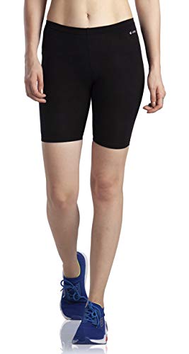 Image of Lavos Women Under Dress Sports Cycling Shorts, Bamboo Cotton Activewear Yoga Gym Workout Anti-Bacterial Uniform, Elastic Mid Waist Shorties Tights for Womens and Young Ladies