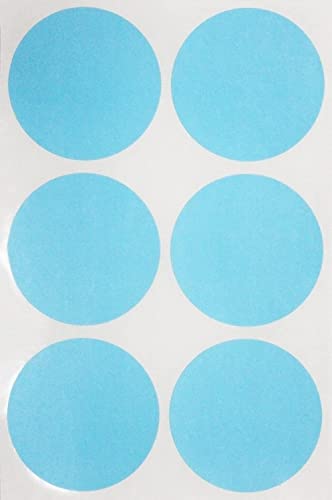 Image of True-Ally 400 Piece Sky Blue Color 50mm (2 Inch) Round Dot Sticker Self Adhesive Labels Writable Surface for Kids Activity, File Classification, Calendar Planner (Sky Blue Color)