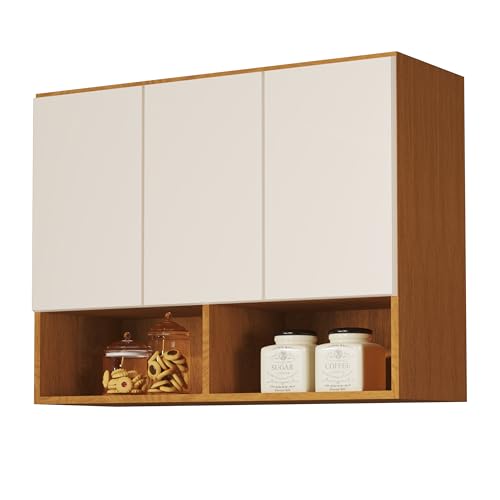 Armario Aereo Cozinha Suspenso 3 Portas Módulo Suspenso em MDF e ...