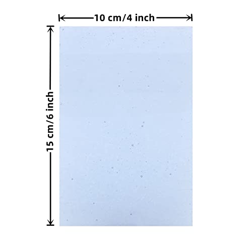 Buenoarte 12 Sheets Stained Glass Sheets, 4 X 6 Inch Cathedral Stained Glass Sheets, Art Bubble Glass, Mosaic Tiles Crafts For Diy Glass Craft Lovers (Transparent Mixed Color) #TOP1