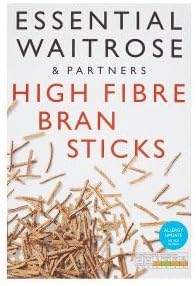 Waitrose Essential Breakfast Cereals   Corn Flakes, Rice Pops, Bran Flakes, Bran Sticks, Wholewheat Biscuits & Multigrain Hoops Pack of 1, High Fibre Bran Sticks 750g