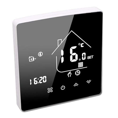 Régulateur de température de chauffage électrique au design épuré LCD - 8