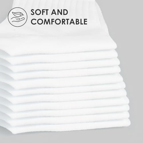 Athletic Crew Socks for Men, Soft and Breathable Mid-calf Socks Men Women3