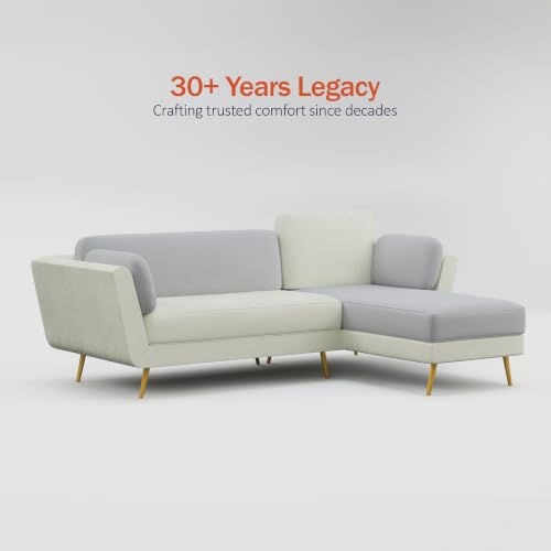 Image of Nuvola Premium Latex Fabric Sofa | 3, 4 & 5 Seater Options | 2 & 3-Toned Variants | Ultra-Soft Deep Seating Comfort | Modern Living Room Sofa | 3-Year Warranty