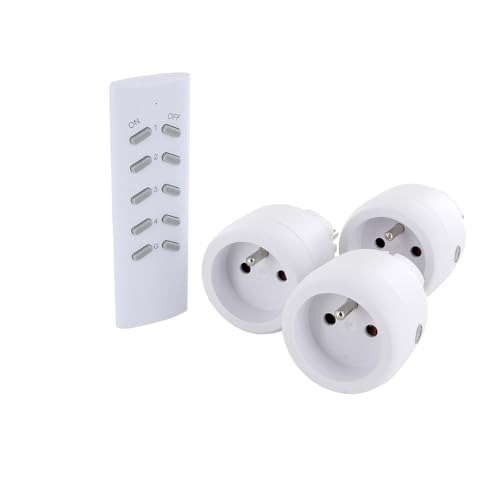 CHACON Set de 3 Prises on/Off + télécommande