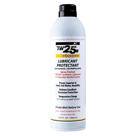 Mil-Comm TW25B Synthetic Gun Lubricant Protectant 16.9 FL Ounce Aerosol Spray Cover