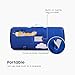 Wake In Cloud - Toddler Nap Mat with Pillow and Blanket, for Kids Boys Ages 3 Plus in Kindergarten Daycare Preschool, Roll Up Sleeping Bag, Colorful Toy Airplanes, Blue White, Standard