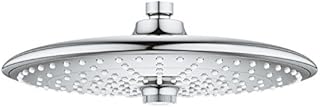 GROHE Vitalio Joy 260 - Head Shower 260mm (3 Spray Zones: Rain, SmartRain & Jet, Ball Joint +/- 15° Rotatable, Water Saving 9.5 l/min Flow Limiter, Anti-Limescale System, Min. 1 Bar), Chrome, 26462000