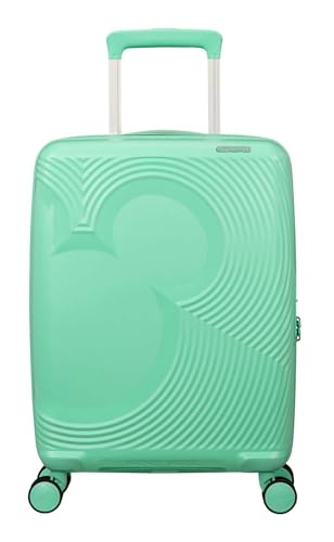 American Tourister Mickey Magic - Valise Cabine 55 x 40 x 20/23 cm - Valise Rigide pour Ryanair, EasyJet & la Plupart des compagnies aériennes, 37/44 L, Vert (Mickey Jelly Mint)